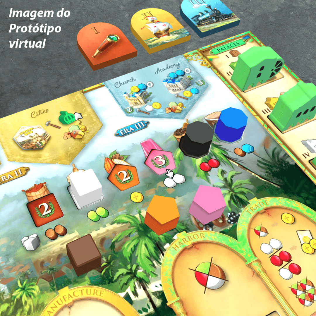 Brazil Imperial Jogo de Tabuleiro Meeple br no Shoptime