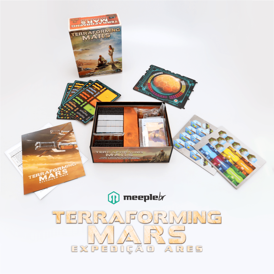 O que Tem na Caixa? Unboxing Terraforming Mars O Jogo de Dados 