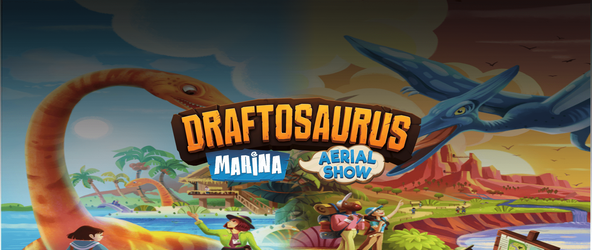 Draftosaurus, um jogo para criar parques com dinossauros