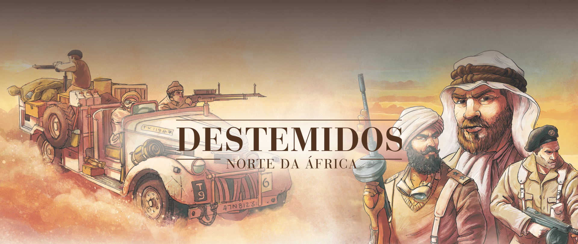 Destemidos Norte Da África Jogo De Tabuleiro Meeple Br