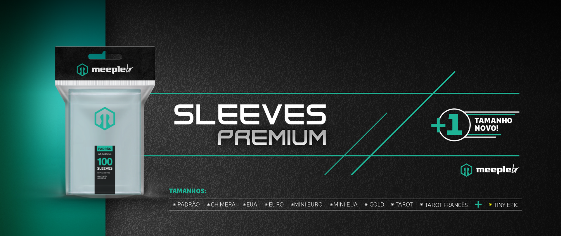 Sleeve Premium - Tiny Epic - MeepleBR